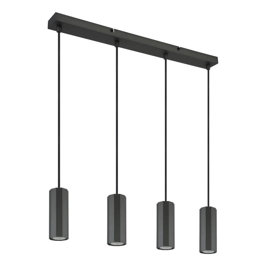 Globo - Lámpara colgante 4xGU10/25W/230V negro