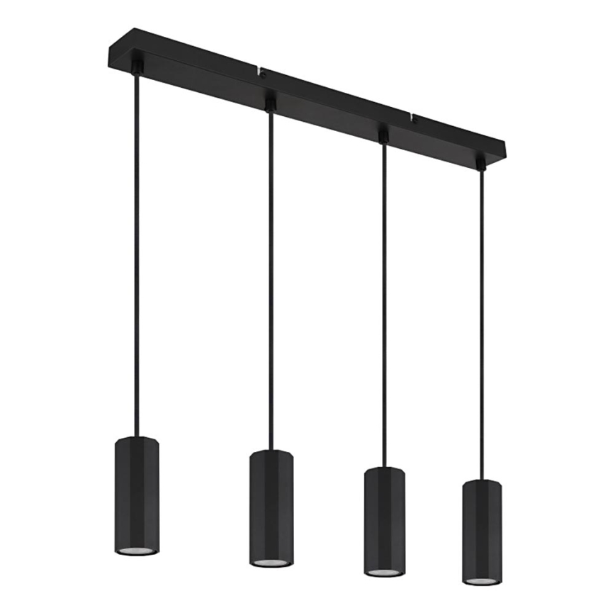Globo - Lámpara colgante 4xGU10/25W/230V negro