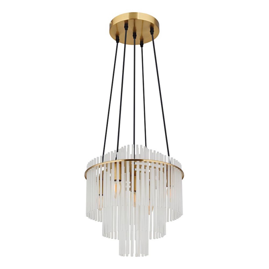 Globo - Lámpara colgante 5xE14/40W/230V dorado