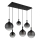 Globo - Lámpara colgante 6xE27/10W/230V negro
