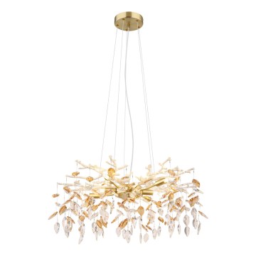 Globo - Lámpara colgante 8xG9/8W/230V diá. 61 cm dorado