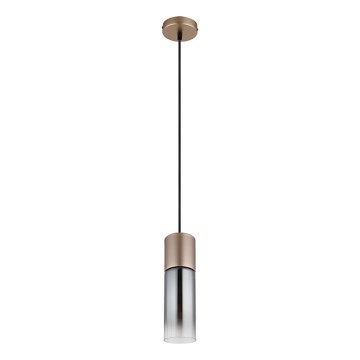 Globo - Lámpara colgante con cable 1xE27/25W/230V, color bronce, Ø 10,5 cm
