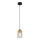 Globo - Lámpara colgante con cable 1xE27/40W/230V metal/madera