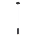 Globo - Lámpara colgante con cable 1xGU10/35W/230V negro