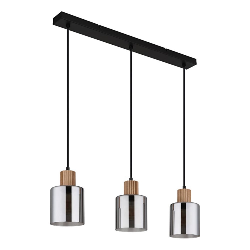 Globo - Lámpara colgante con cable 3xE27/25W/230V