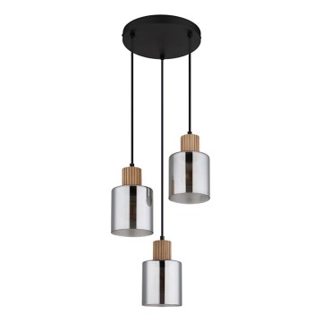 Globo - Lámpara colgante con cable 3xE27/25W/230V Ø 30 cm