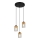 Globo - Lámpara colgante con cable 3xE27/40W/230V metal/madera