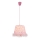 Globo - Lámpara colgante infantil 1xE27/60W/230V rosa