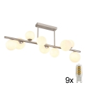 Globo - Lámpara colgante LED 9xG9/3W/230V cromo mate