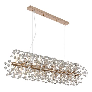 Globo - Lámpara colgante LED con cable 12xG9/3,5W/230V dorada