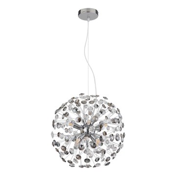 Globo - Lámpara colgante LED con cable 8xG9/3,5W/230V cromado brillante