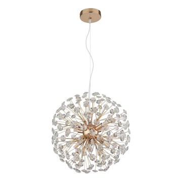 Globo - Lámpara colgante LED con cable 8xG9/3,5W/230V Ø 40 cm dorada
