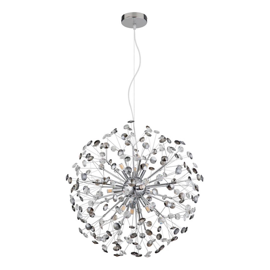 Globo - Lámpara colgante LED con cable 9xG9/3,5W/230V, diámetro 60 cm, cromo brillante