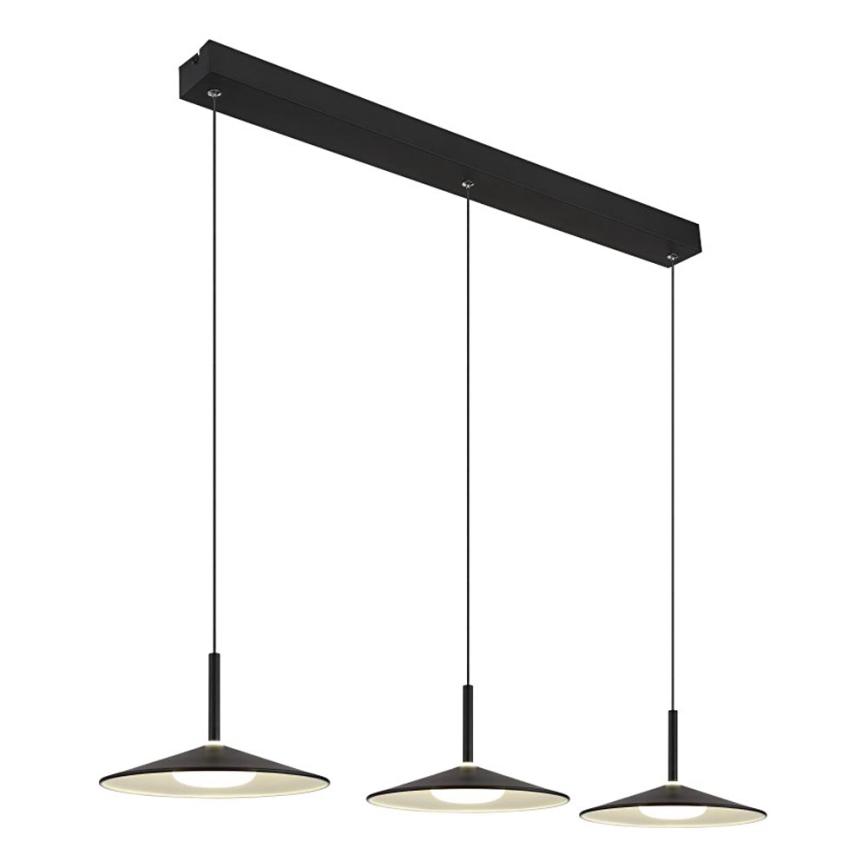 Globo - Lámpara colgante LED con cable LED/24W/230V 4000K negra