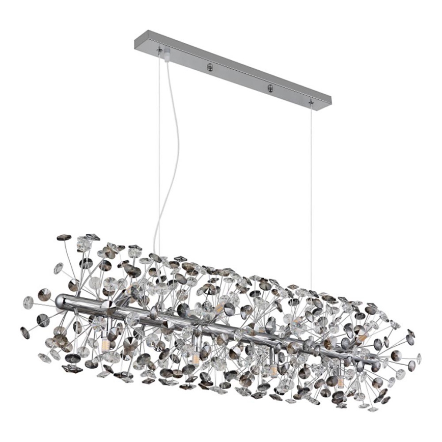Globo - Lámpara colgante LED en cable 12xG9/3,5W/230V cromo brillante