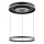 Globo - Lámpara colgante LED regulable con cable LED/54W/230V 2700-6500K Ø 60 cm negra + mando a distancia