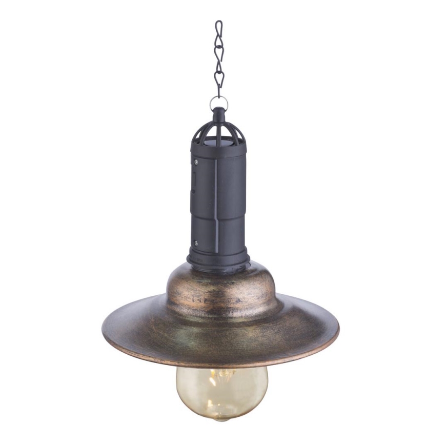 Globo - Lámpara colgante solar LED con cadena, 0,06 W / 1,2 V, IP44, 150 mAh