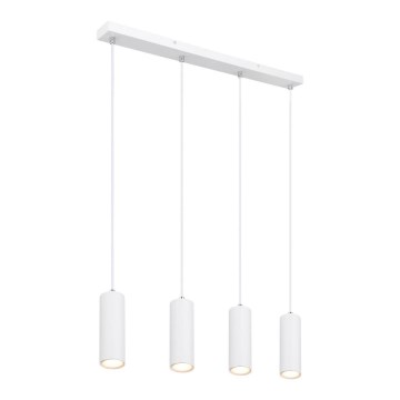 Globo - Lámpara de araña con cable 4xGU10/35W/230V blanco