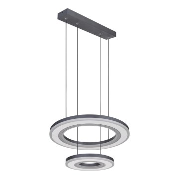 Globo - Lámpara de araña LED regulable LED/50W/230V 2700-6000K diá. 50 cm negro + control remoto