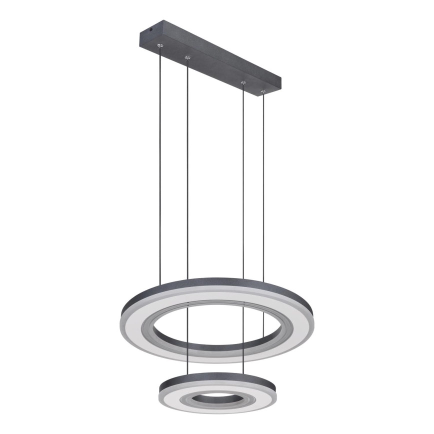 Globo - Lámpara de araña LED regulable LED/50W/230V 2700-6000K diá. 50 cm negro + control remoto