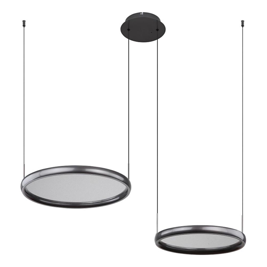 Globo - Lámpara de araña LED regulable LED/50W/230V 2700-6000K negro + control remoto