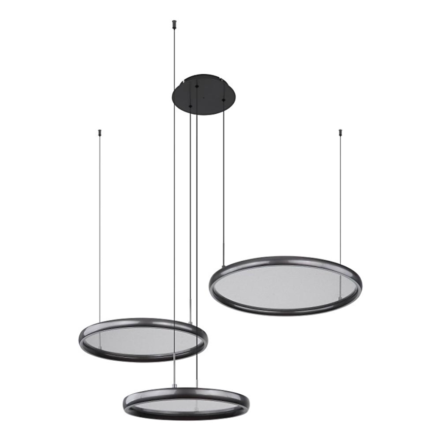 Globo - Lámpara de araña LED regulable LED/55W/230V 2700-6000K negro + control remoto