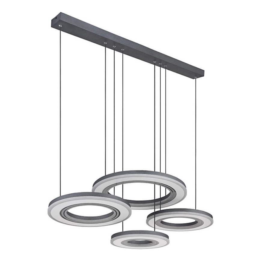 Globo - Lámpara de araña LED regulable LED/80W/230V 2700-6000K negro + control remoto