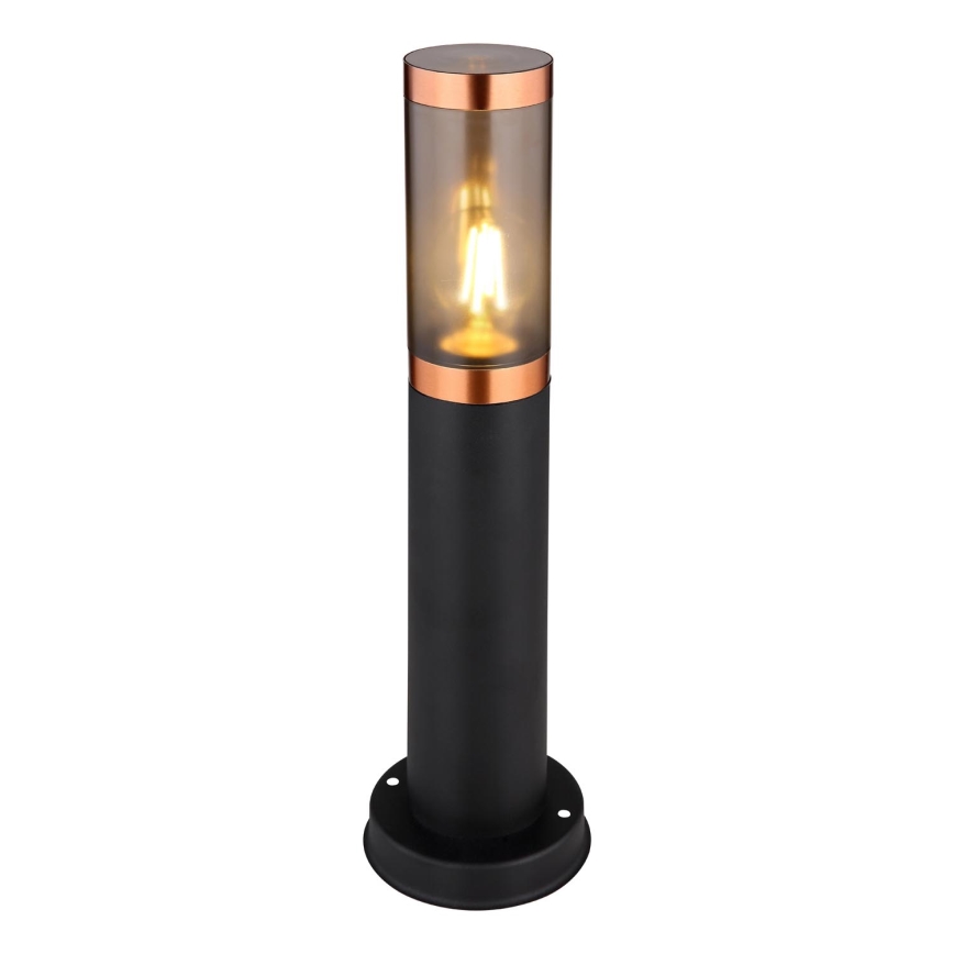 Globo - Lámpara de exterior 1xE27/23W/230V IP44 45 cm negro/cobre