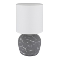 Globo - Lámpara de mesa 1xE14/40W/230V gris