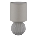 Globo - Lámpara de mesa 1xE14/40W/230V gris