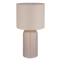Globo - Lámpara de mesa 1xE27/60W/230V beige