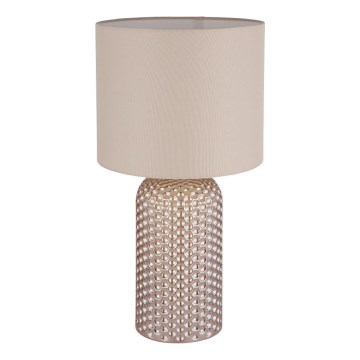 Globo - Lámpara de mesa 1xE27/60W/230V beige