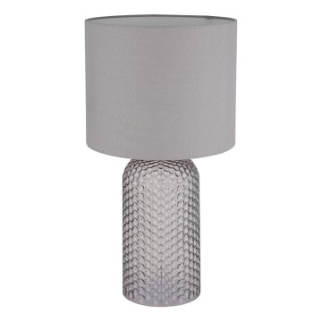 Globo - Lámpara de mesa 1xE27/60W/230V gris