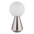 Globo - Lámpara de mesa exterior táctil LED regulable LED/1,5W/5V 3000/4500/6500K 1800 mAh IP41 cromo mate