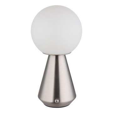 Globo - Lámpara de mesa exterior táctil LED regulable LED/1,5W/5V 3000/4500/6500K 1800 mAh IP41 cromo mate