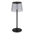 Globo - Lámpara de mesa exterior táctil LED regulable LED/1,8W/5V IP44 1800 mAh negra/humo