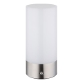 Globo - Lámpara de mesa exterior táctil regulable LED RGBW LED/1,8W/5V 1500 mAh IP44 cromo mate