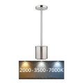 Globo - Lámpara de mesa LED regulable con control táctil LED/1,2W/3,7V 2000K/3500K/7000K 1200 mAh USB cromo mate