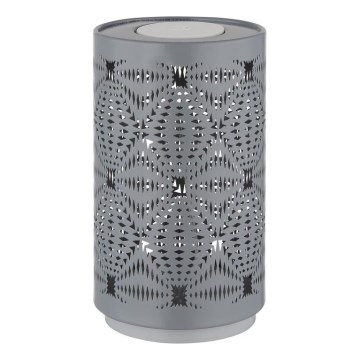 Globo - Lámpara de mesa LED RGB táctil recargable LED/1W/5V 500 mAh gris