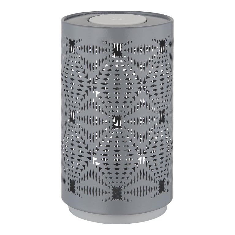 Globo - Lámpara de mesa LED RGB táctil recargable LED/1W/5V 500 mAh gris