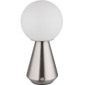 Globo - Lámpara de mesa LED táctil regulable para exterior LED/1,5W/5V 3000/4500/6500K 1800 mAh IP41 cromo mate