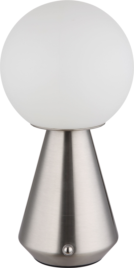 Globo - Lámpara de mesa LED táctil regulable para exterior LED/1,5W/5V 3000/4500/6500K 1800 mAh IP41 cromo mate