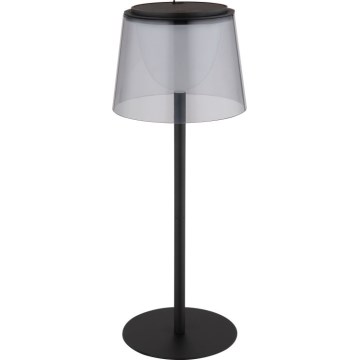 Globo - Lámpara de mesa LED táctil regulable para exterior LED/1,8W/5V IP44 1800 mAh negro/ahumado