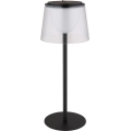 Globo - Lámpara de mesa LED táctil regulable para exterior LED/1,8W/5V IP44 1800 mAh negro/transparente
