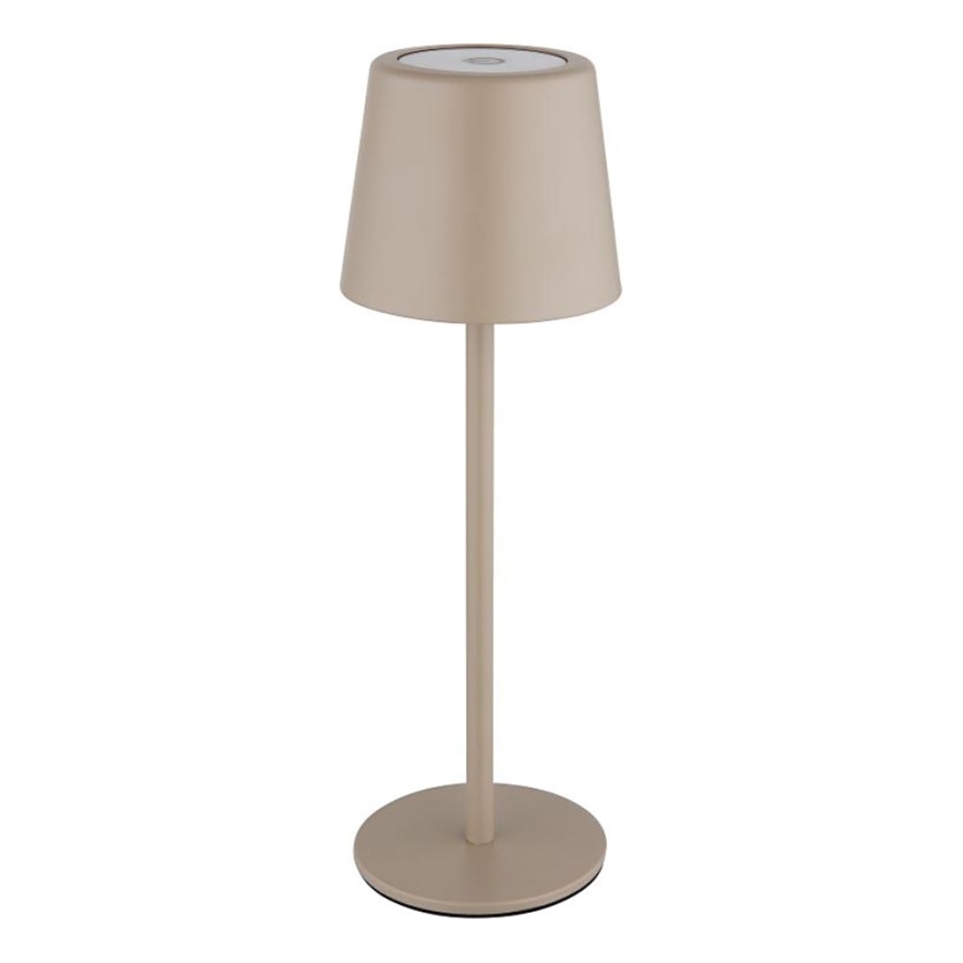 Globo - Lámpara de mesa LED táctil regulable para exterior LED/2W/5V 3000/4000/6000K 2200 mAh IP44 crema