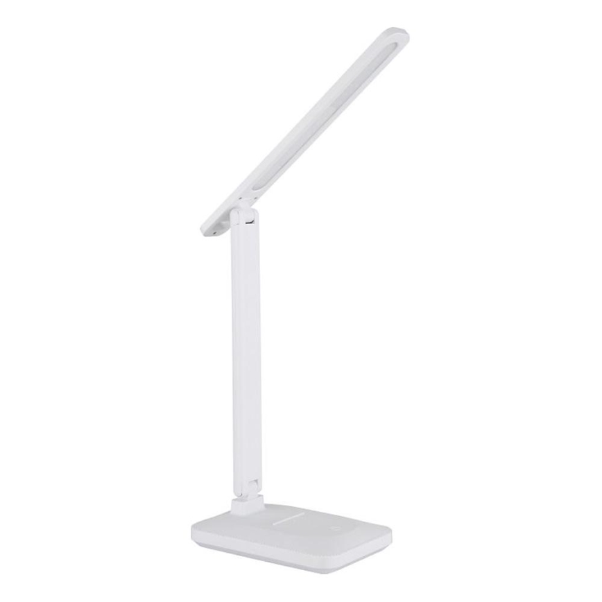 Globo - Lámpara de mesa recargable LED regulable con control táctil LED/3W/5V 2800/4000/6500K 1800 mAh blanca
