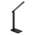 Globo - Lámpara de mesa recargable LED táctil regulable LED/5W/5V 2700/4000/6500K 1800 mAh negra