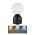 Globo - Lámpara de mesa regulable LED táctil LED/2W/5V 2700/4000/65000K 1800 mAh negro