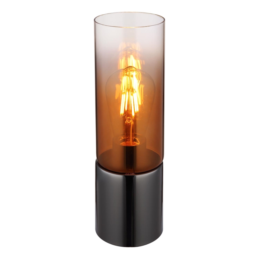 Globo - Lámpara de mesa táctil 1xE27/25W/230V diá. 9 cm negro/cobre