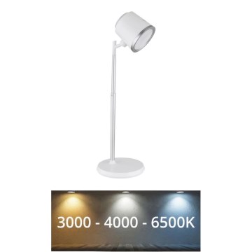 Globo - Lámpara de mesa táctil LED regulable 4 en 1 LED/6W/3,7V 3000K/4000K/6500K 1500 mAh USB blanca